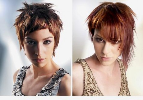 červené vlasy a krátke účesy